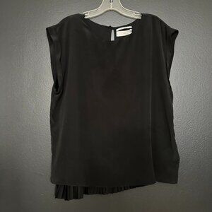 Pomandere Double Layer Blouse – black – 46/XL